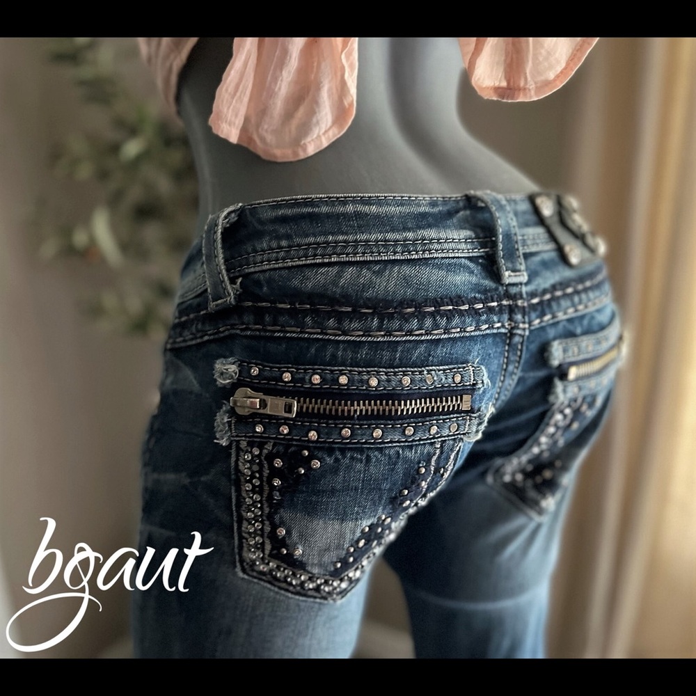 Miss Me Boot Jeans Style JE5732BR- 25 - Picture 5 of 14